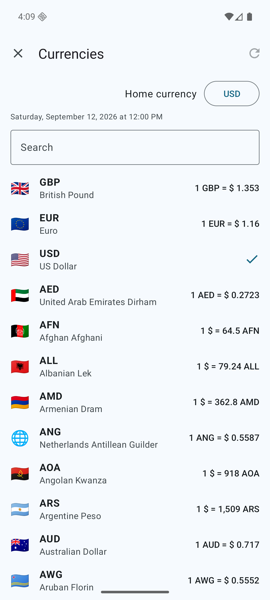 Currencies