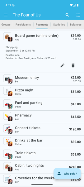 Payments